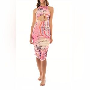 agua by agua bendita barbara rocio embroidered midi dress Barbara Rocio Cotton Midi Dress By Agua By Agua Bendita